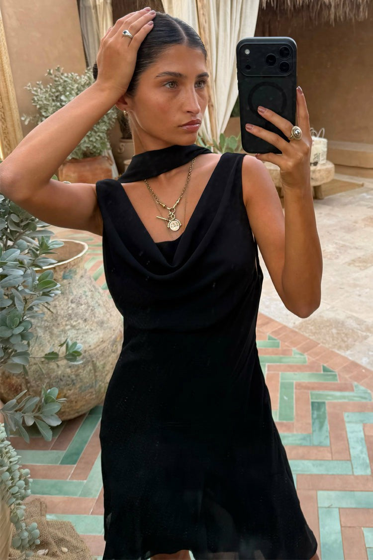 Never Fully Dressed Black Sophie Mini Dress