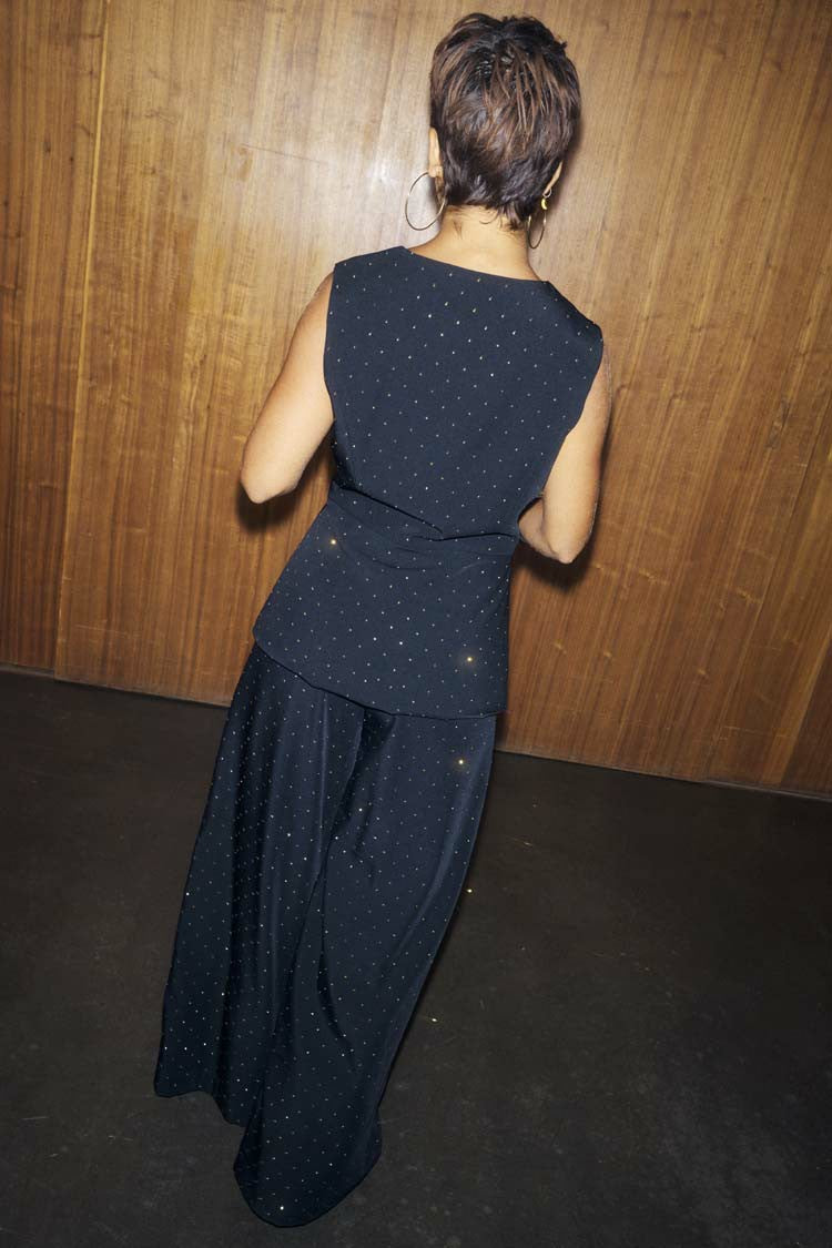 Never Fully Dressed Black Hotfix Marnie Trousers