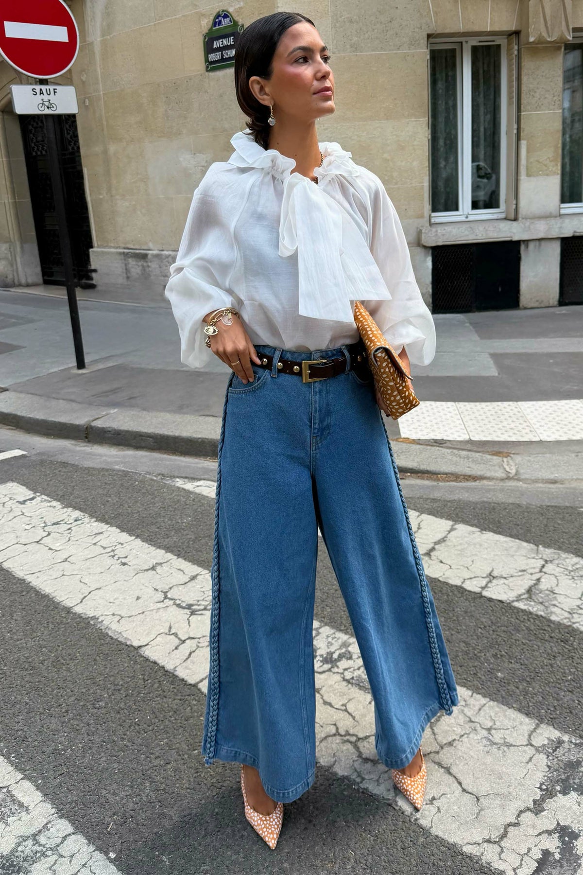 Never Fully Dressed White Ruffle Shirt