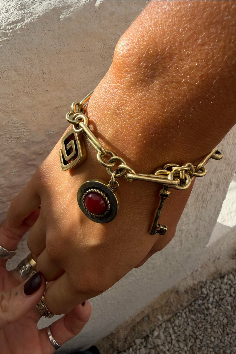Never Fully Dressed Deloris Charm Bracelet in Brushed Gold - Limited Edition - Never Fully Dressed