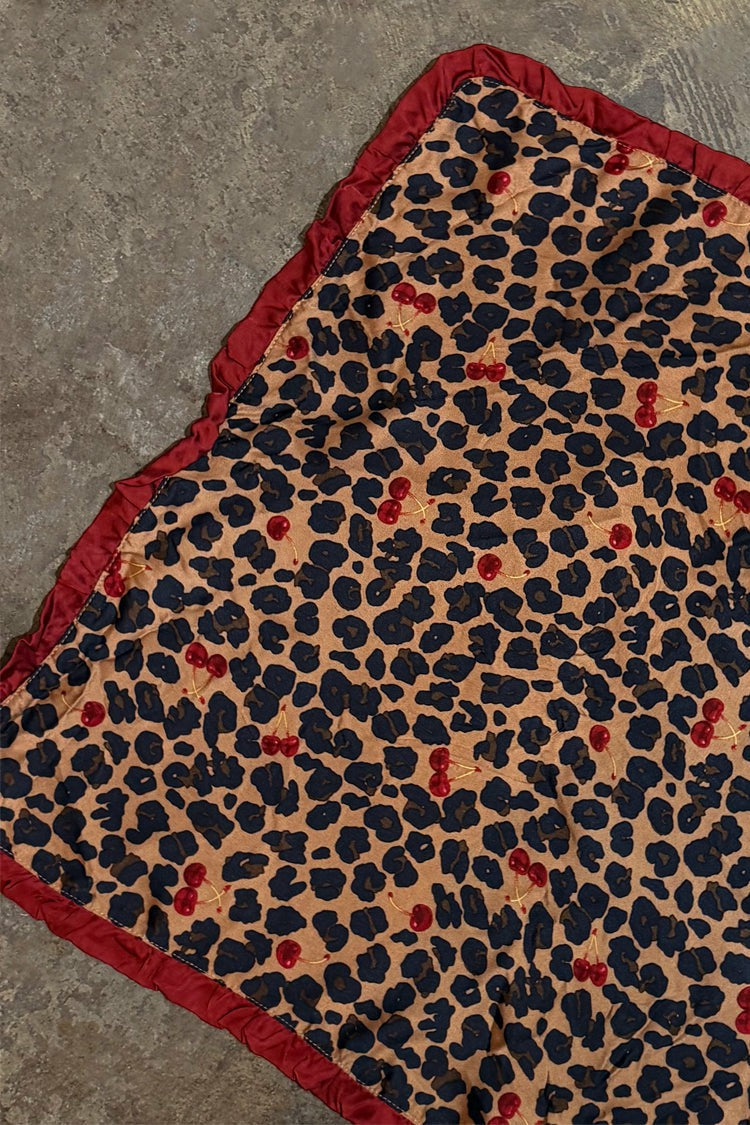 Never Fully Dressed Cherry Leopard Bandana