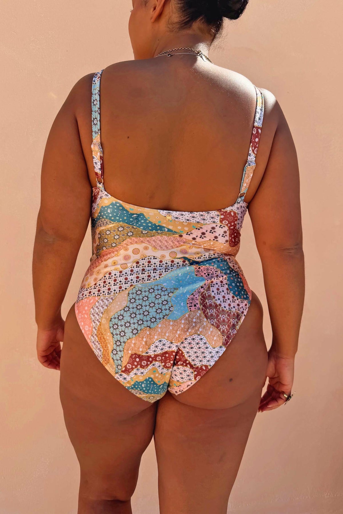 Never Fully Dressed Morocco Print Swimsuit with Belt