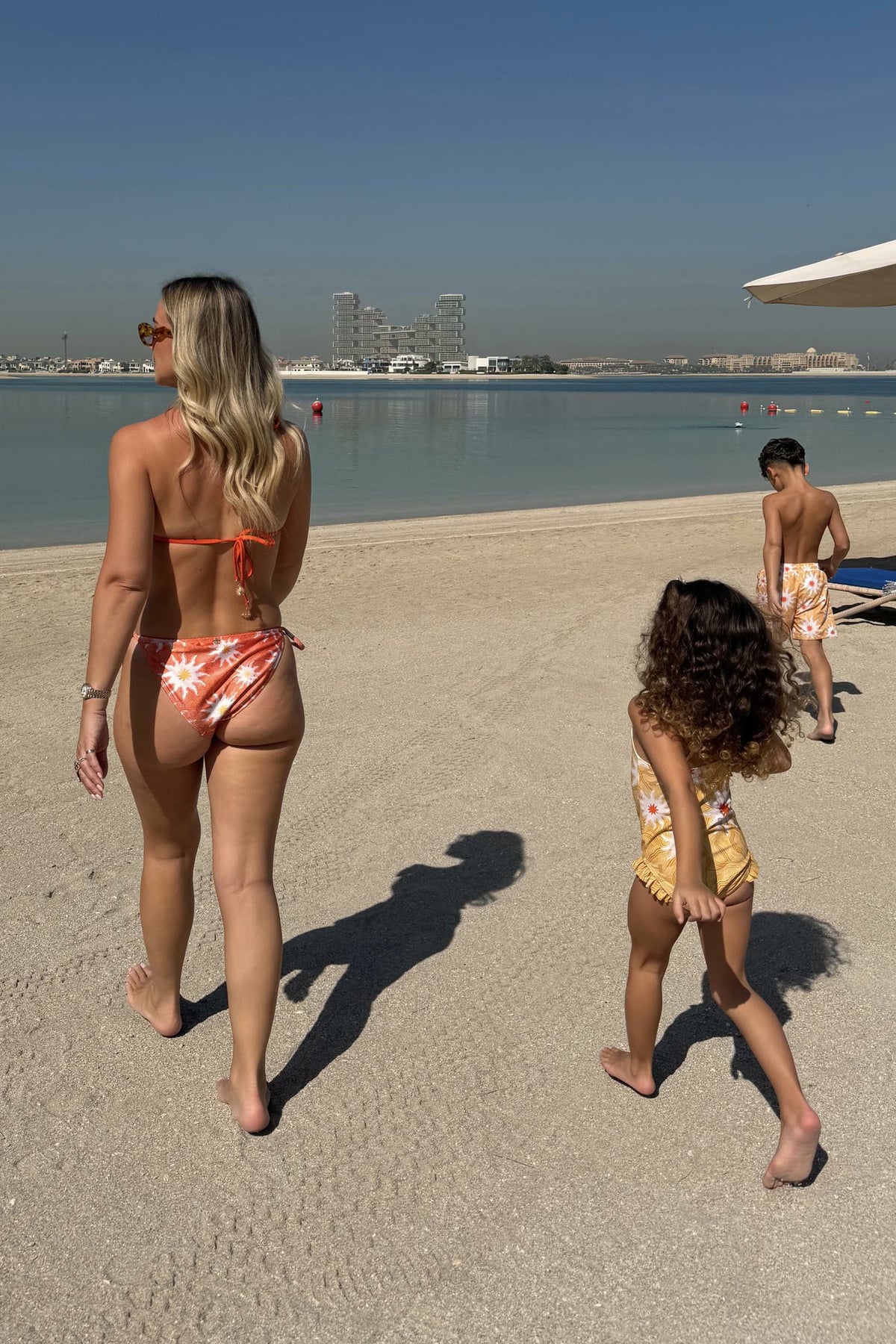 Never Fully Dressed Orange Sun Tie Side Bikini Brief