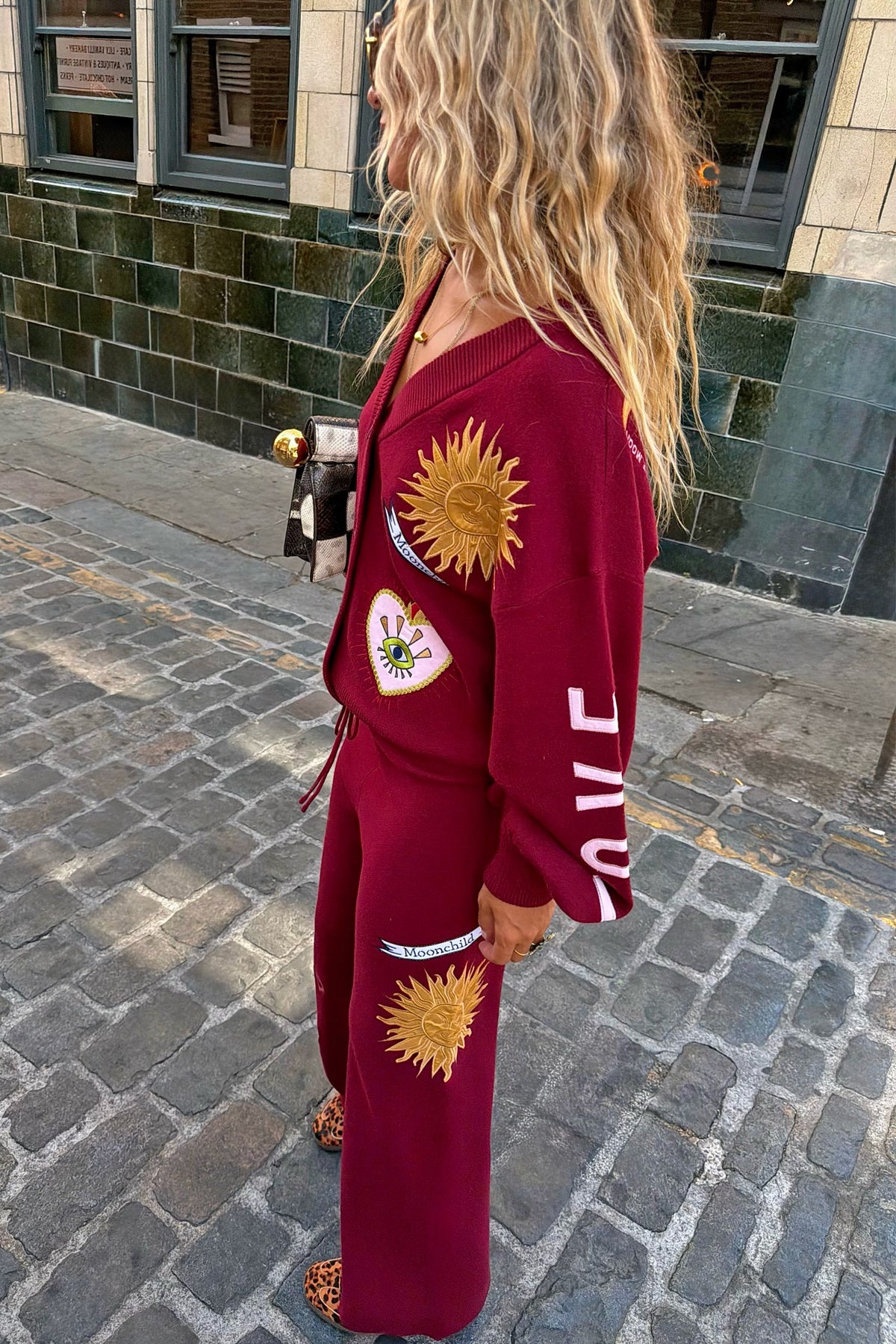 Never Fully Dressed Burgundy Mystical Joggers Petite
