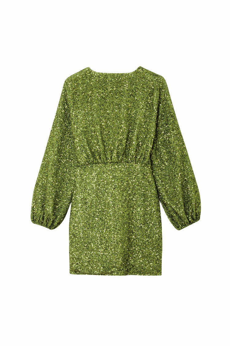 Never Fully Dressed Olive Sequin Mini Vienna Petite