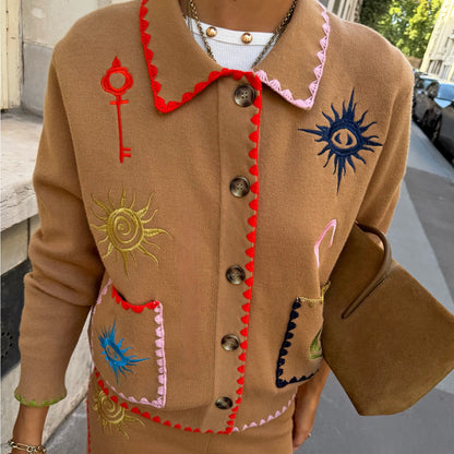 Never Fully Dressed Tan Casablanca Cardigan