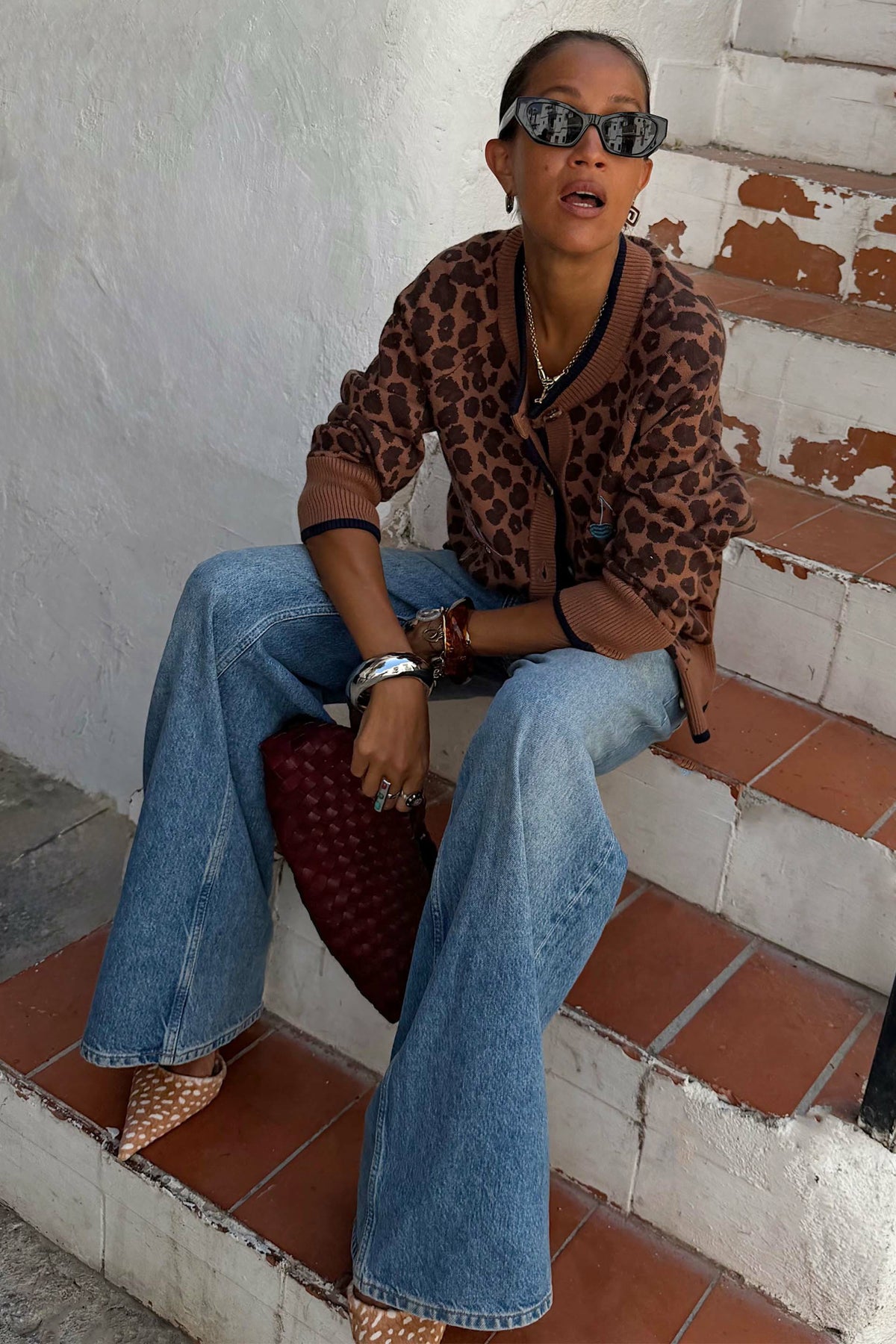 Never Fully Dressed Leopard Cheryl Cardigan