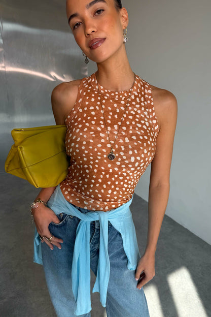 Never Fully Dressed Deer Ribbed Tank