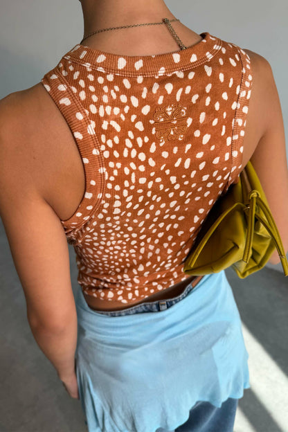 Never Fully Dressed Deer Ribbed Tank