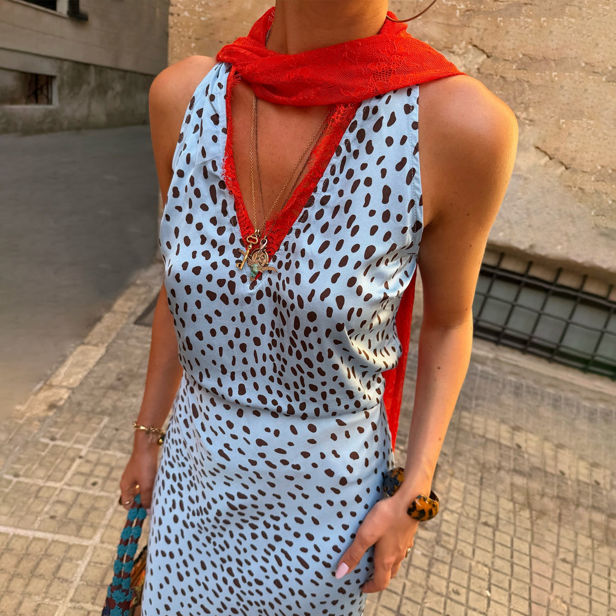 Never Fully Dressed Sky Blue Deer Lily Multi-Wear Top