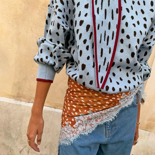 Never Fully Dressed Deer Bandana with Lace