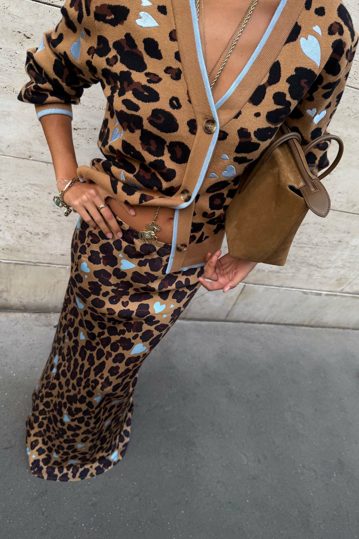 Never Fully Dressed Heart Leopard Dorris Skirt