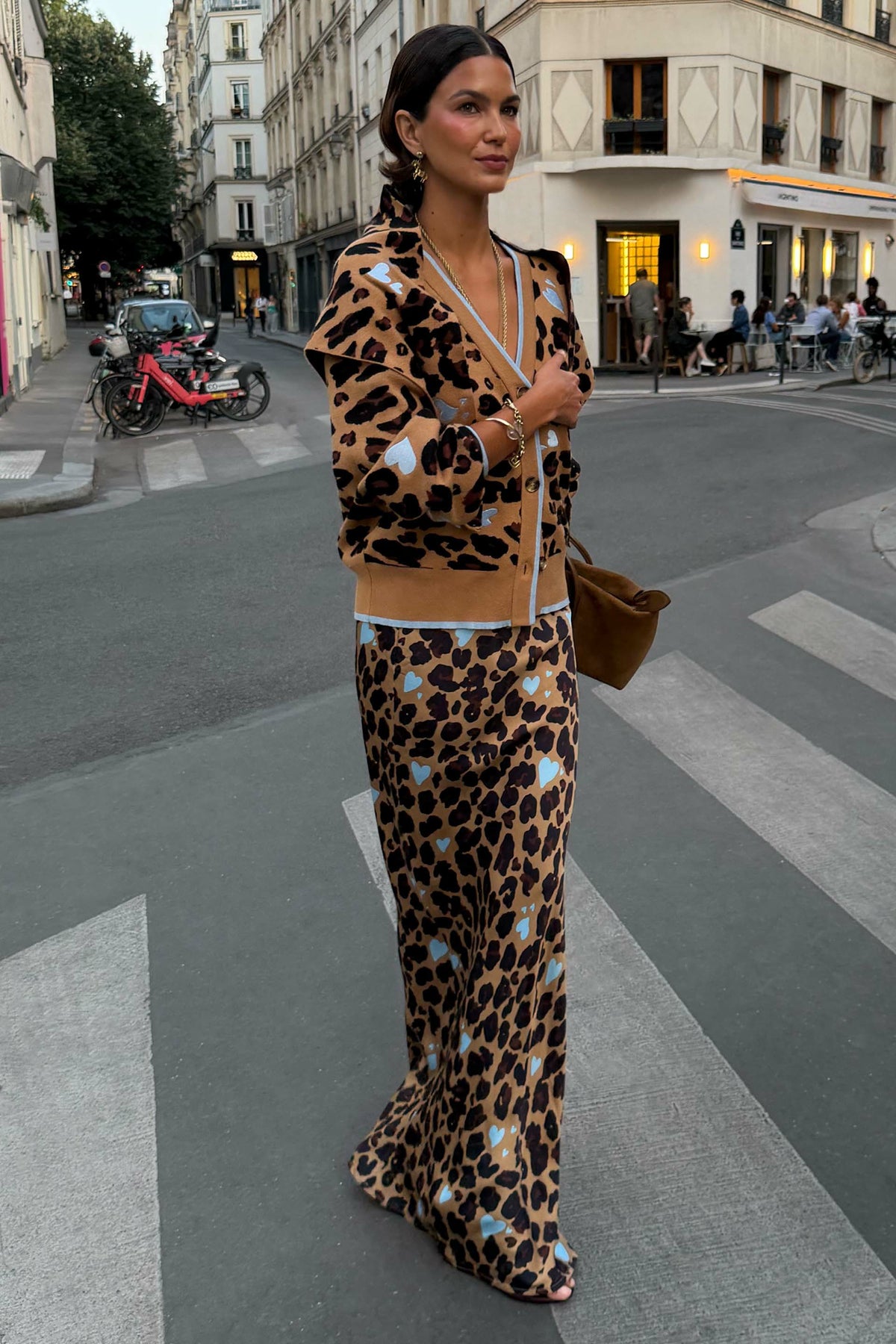 Never Fully Dressed Heart Leopard Dorris Skirt