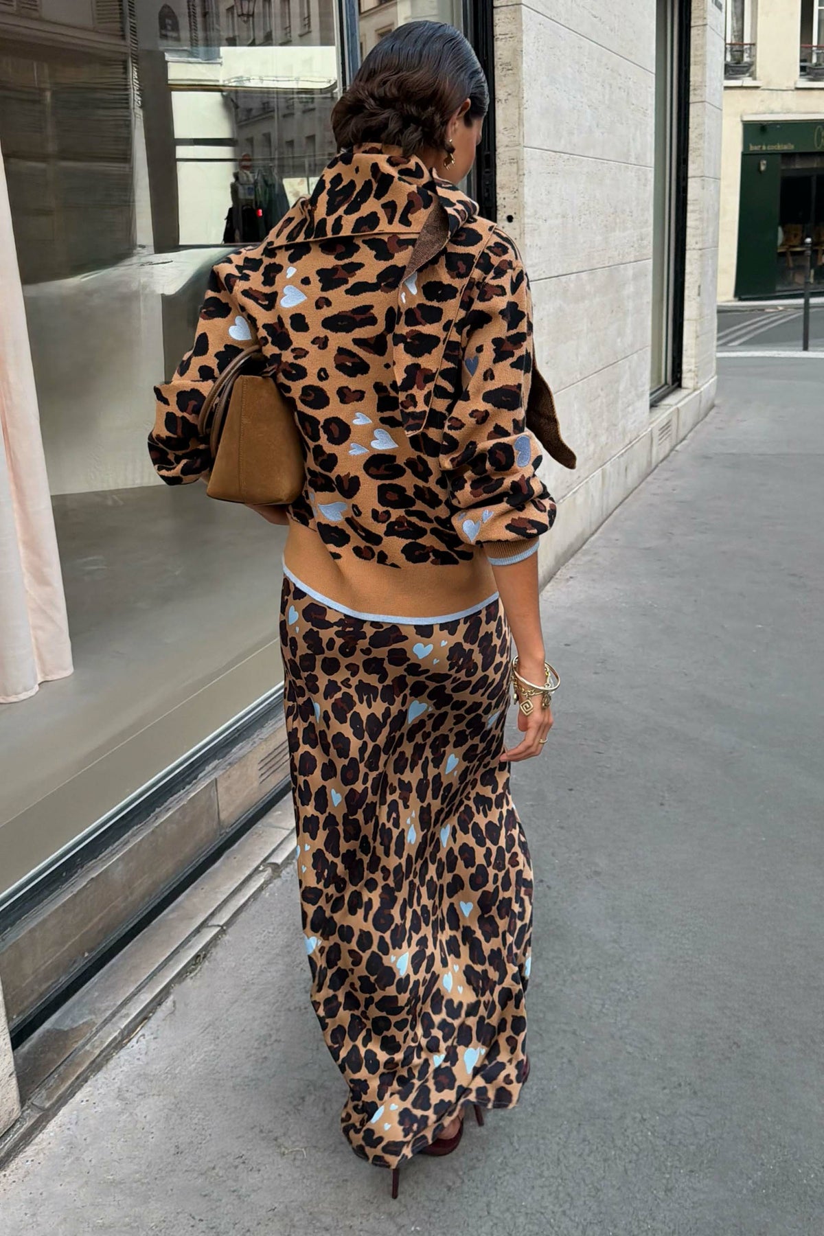 Never Fully Dressed Heart Leopard Dorris Skirt