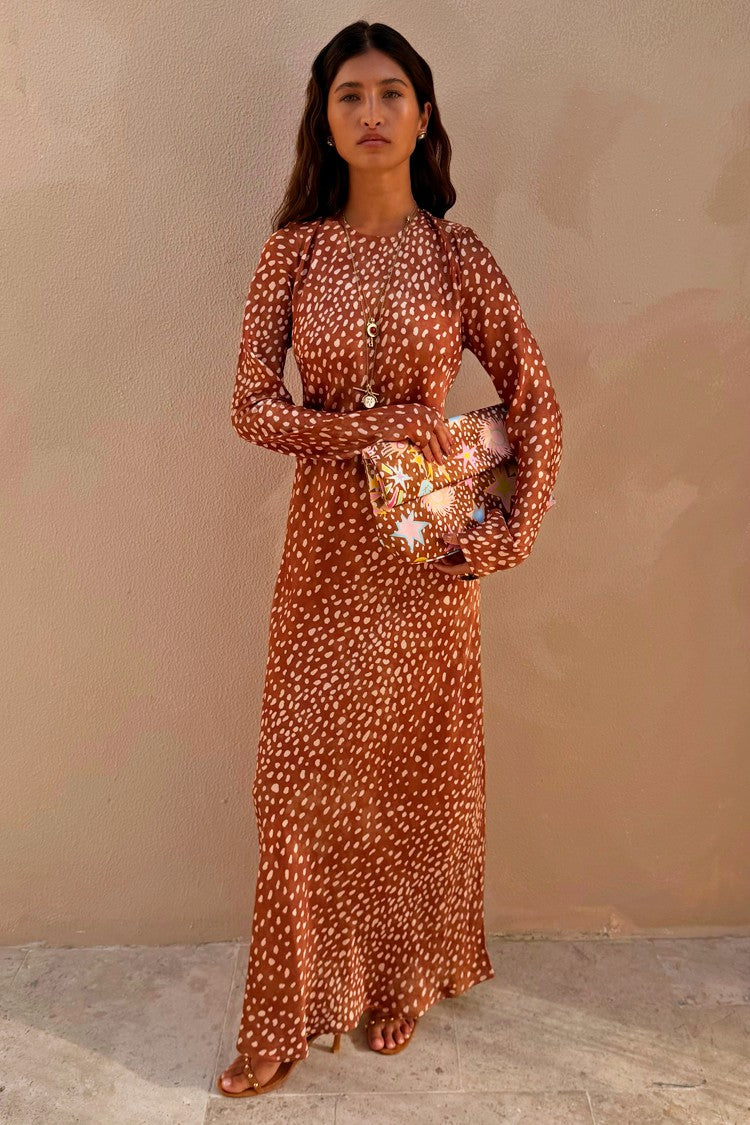 Never Fully Dressed Deer Soho Print Dress - Wedding Guest