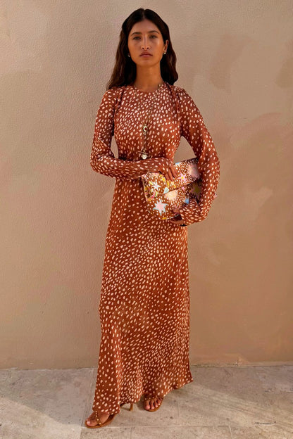 Never Fully Dressed Deer Soho Print Dress - Wedding Guest