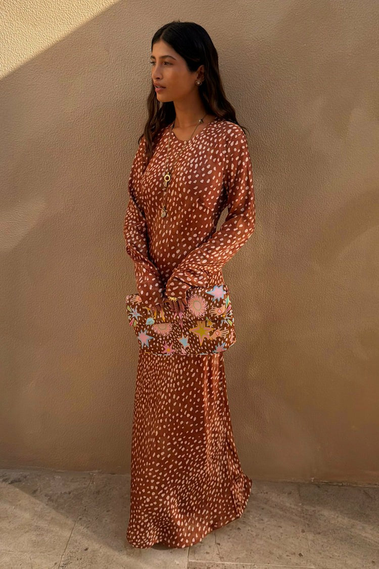 Never Fully Dressed Deer Soho Print Dress - Wedding Guest