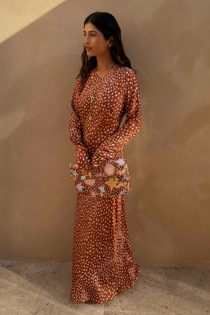 Never Fully Dressed Deer Soho Print Dress - Wedding Guest