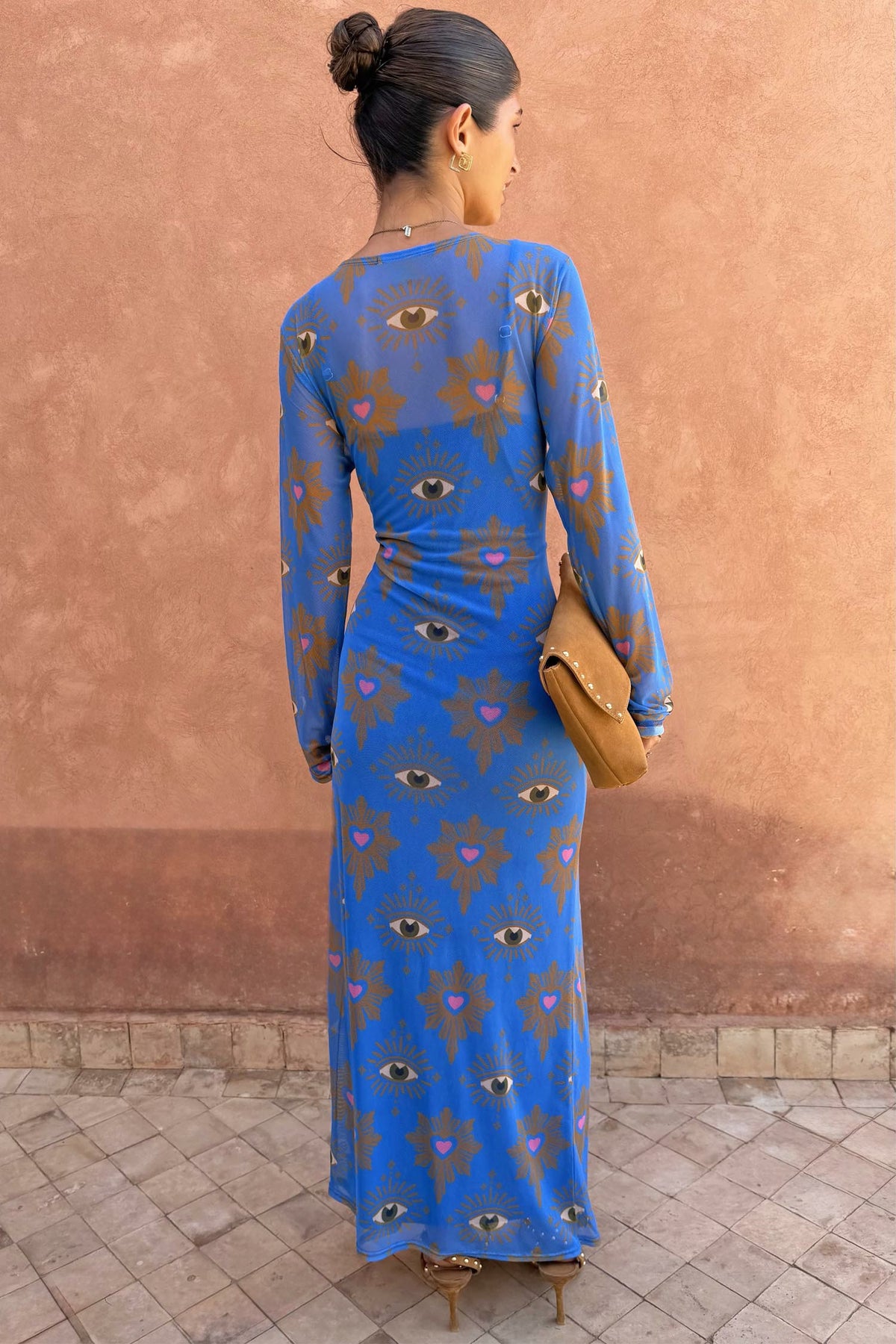 Never Fully Dressed Blue Eye Mesh Dress