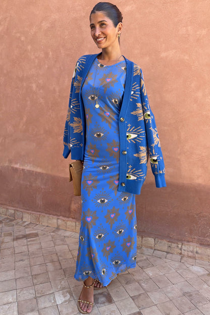 Never Fully Dressed Blue Eye Mesh Dress