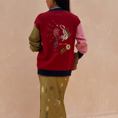 Never Fully Dressed Mystical Martha Embroidered Cardigan