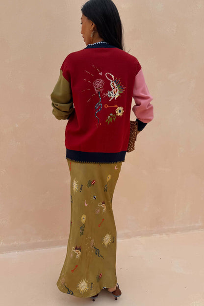 Never Fully Dressed Mystical Martha Embroidered Cardigan