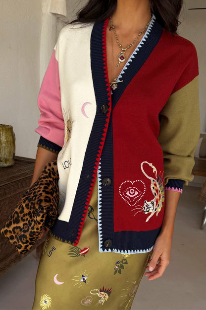 Never Fully Dressed Mystical Martha Embroidered Cardigan
