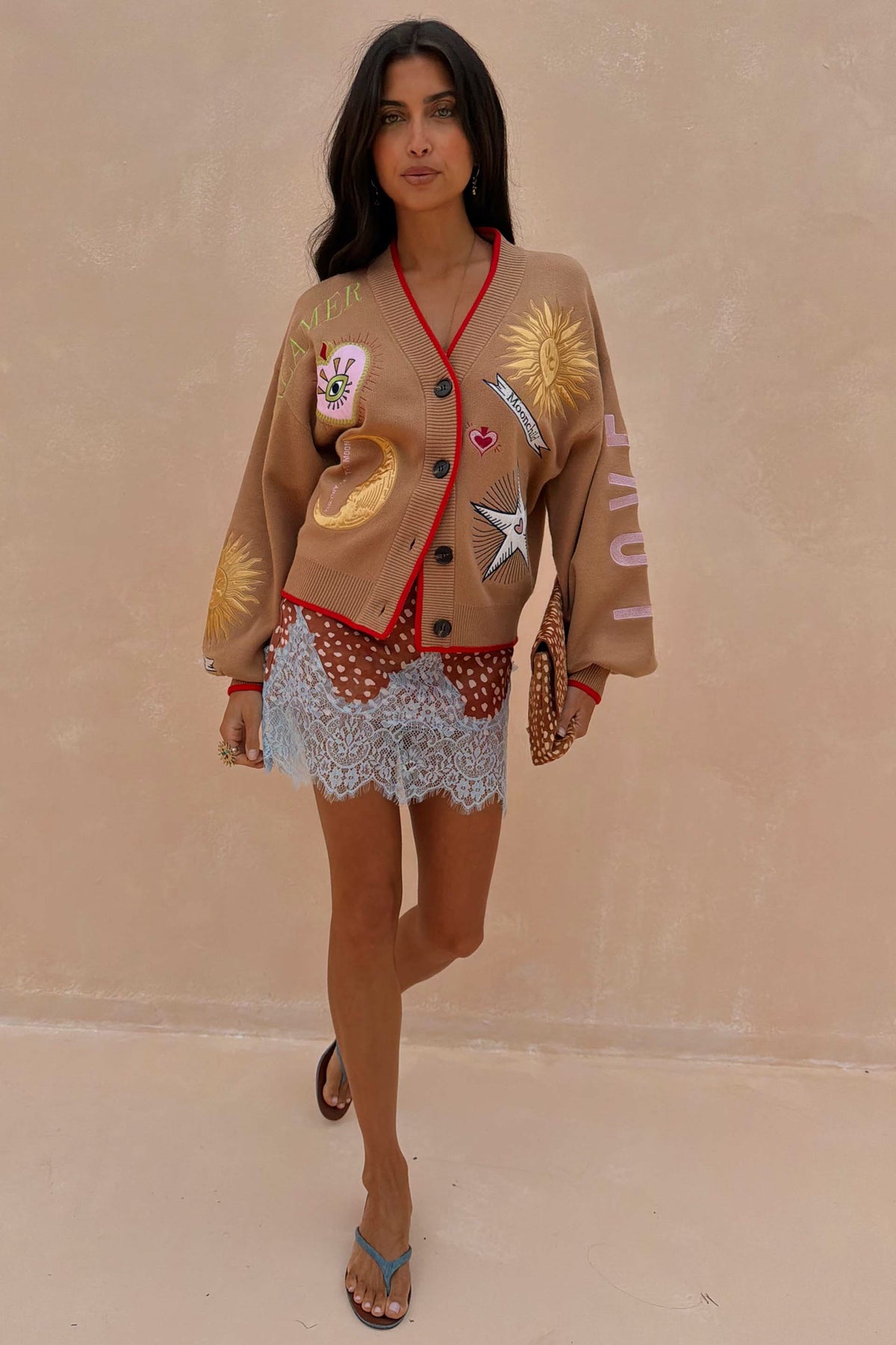 Never Fully Dressed Camel Mystical Cardigan