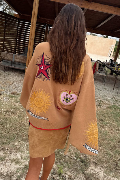Never Fully Dressed Camel Mystical Cardigan