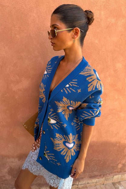 Never Fully Dressed Blue Eye Cardigan - Designed in London