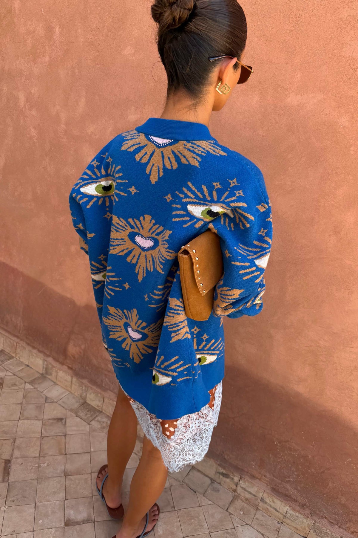Never Fully Dressed Blue Eye Cardigan - Designed in London