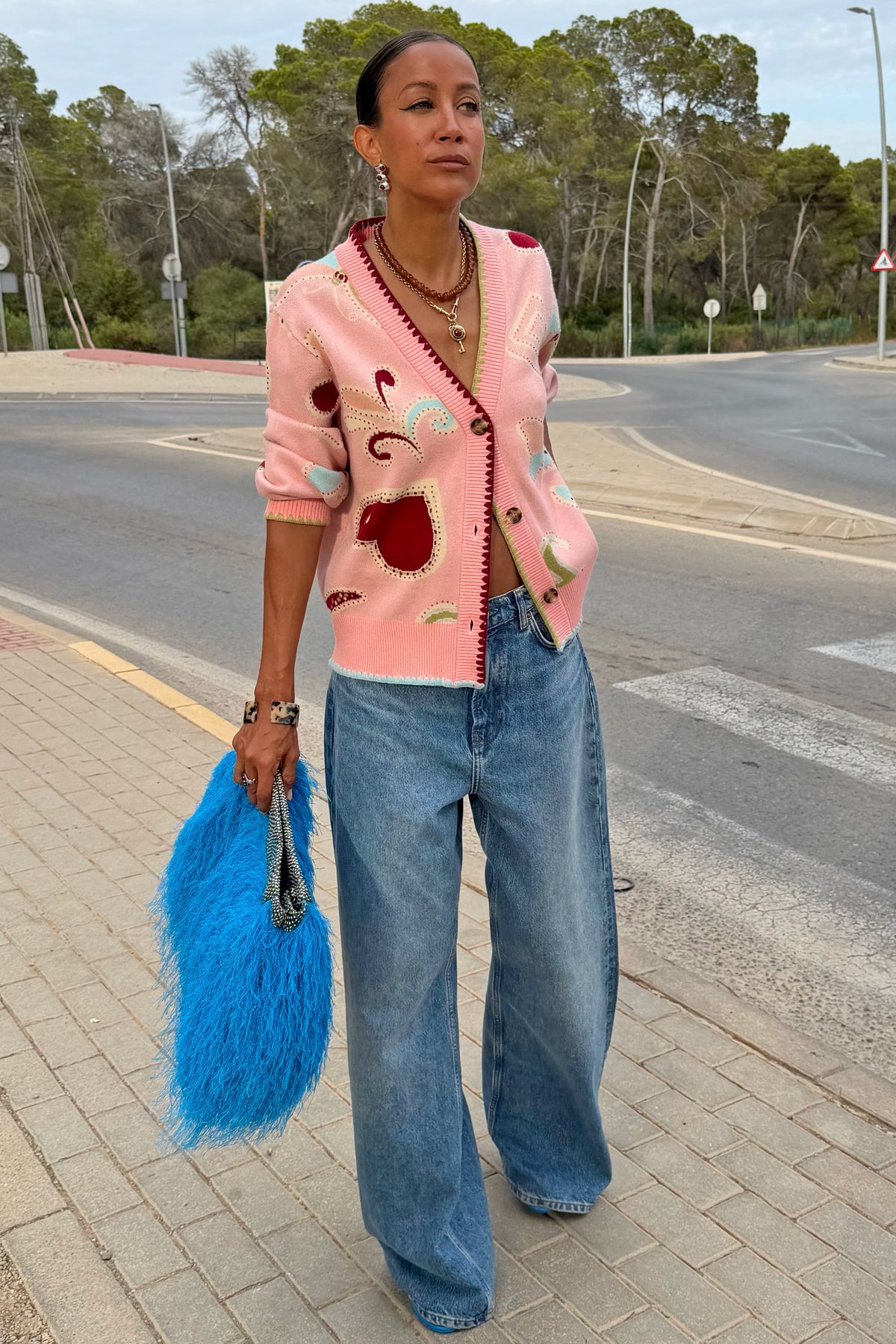 Never Fully Dressed Pink Astra Hannah Cardigan