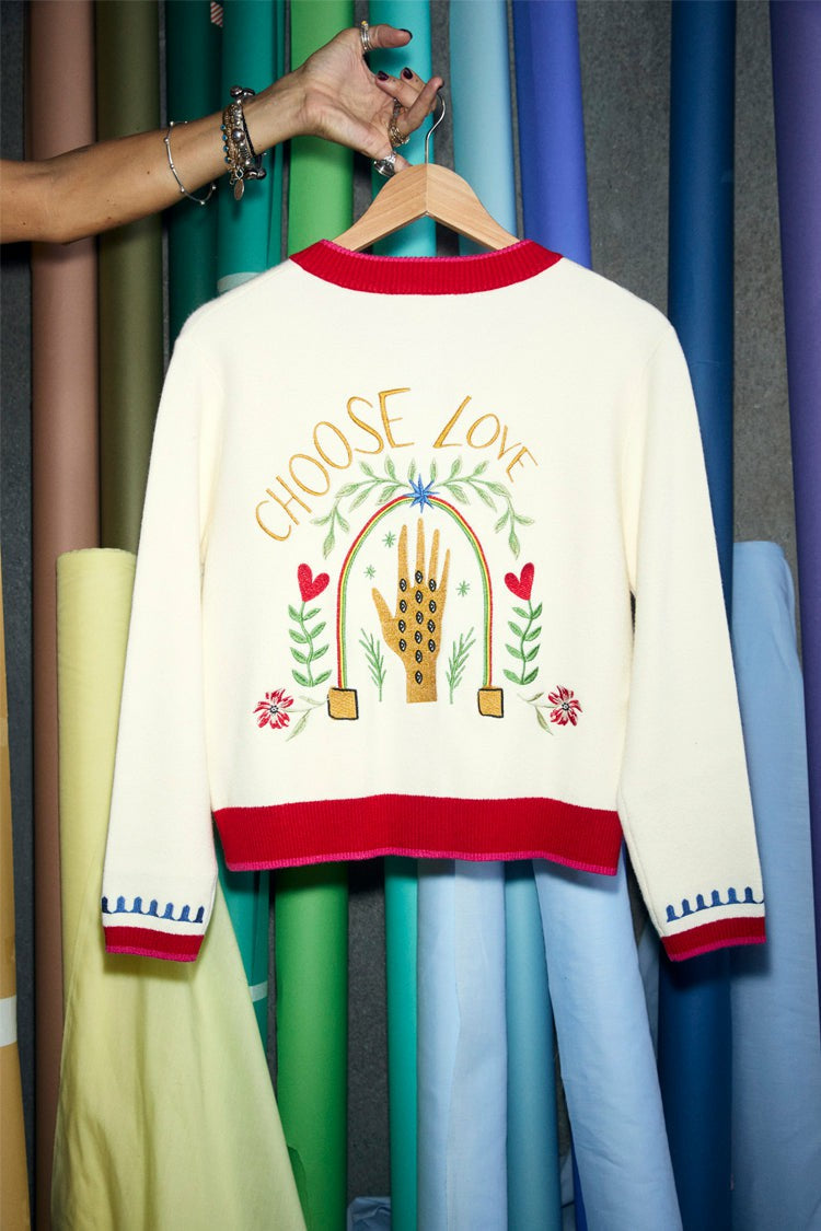 Never Fully Dressed Choose Love Cardigan