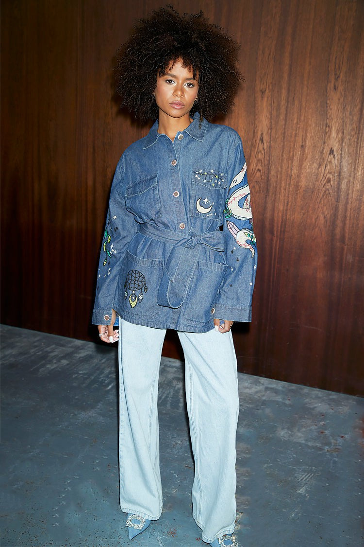 Never Fully Dressed Denim Manifestation Jacket