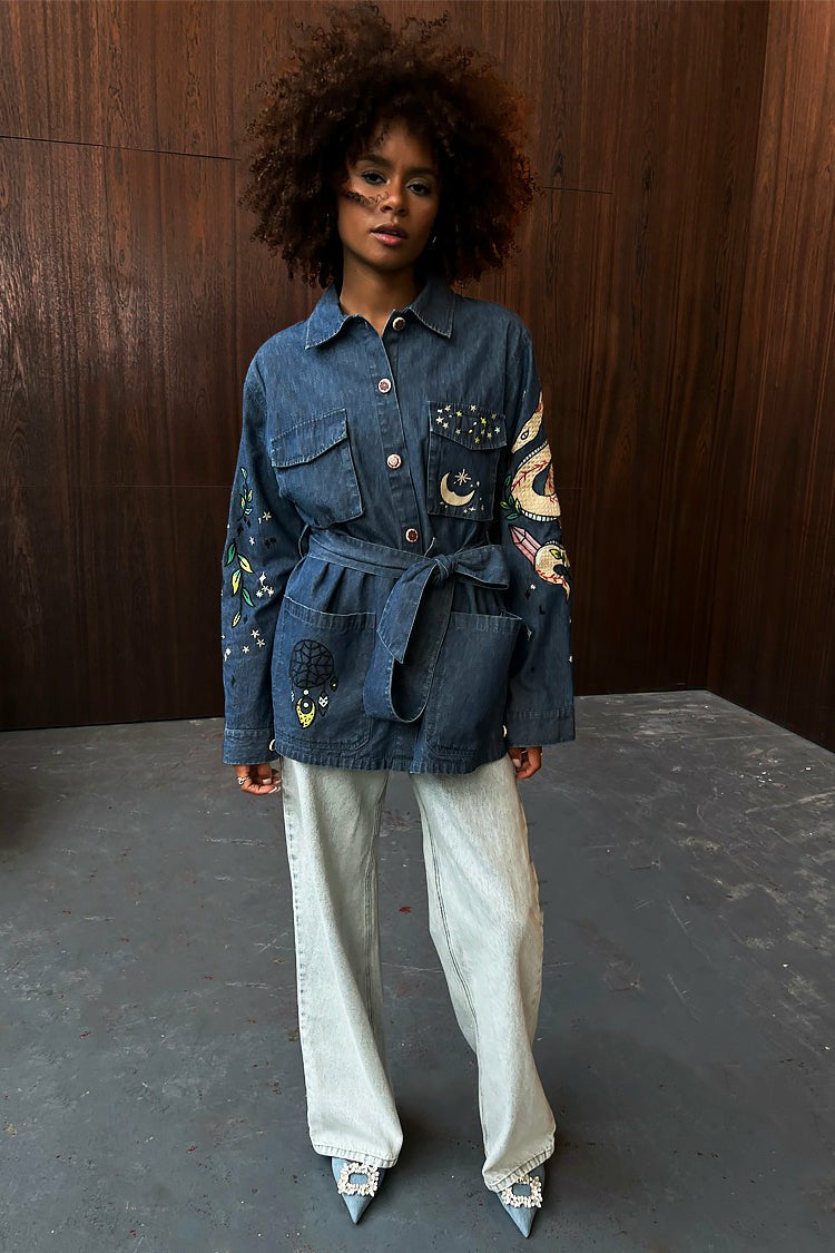 Never Fully Dressed Denim Manifestation Jacket