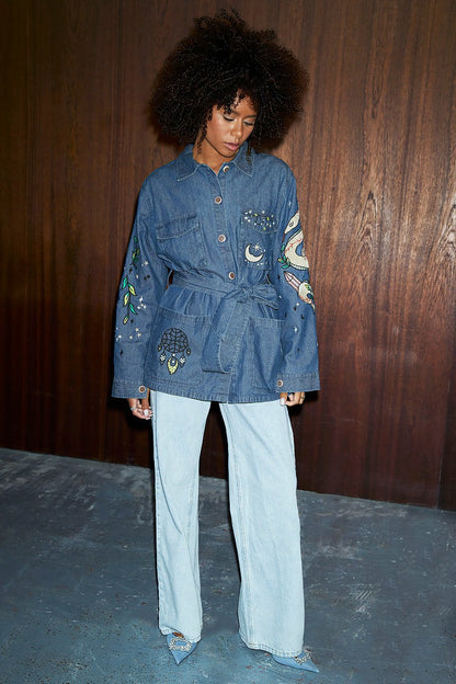 Never Fully Dressed Denim Manifestation Jacket