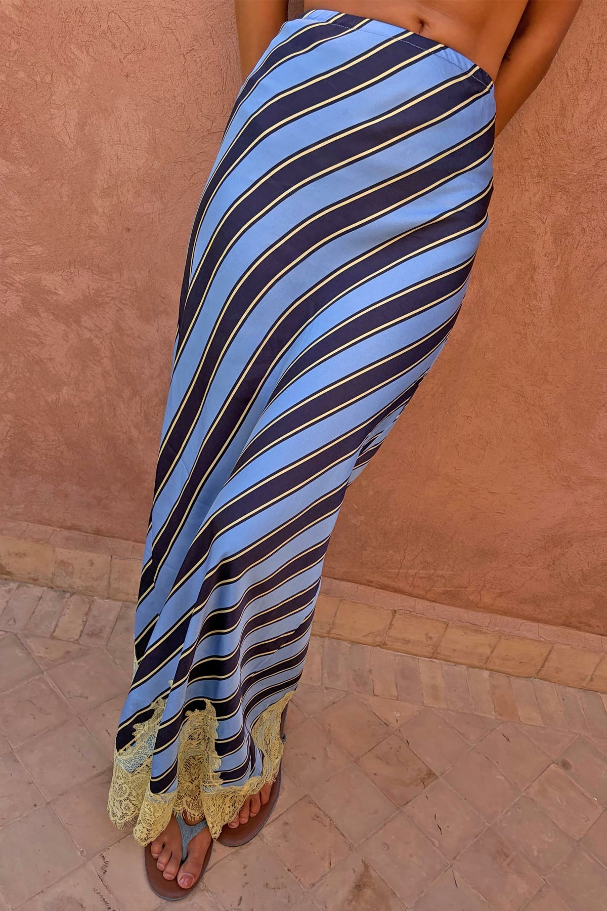Never Fully Dressed Stripe Maeva Midi Skirt