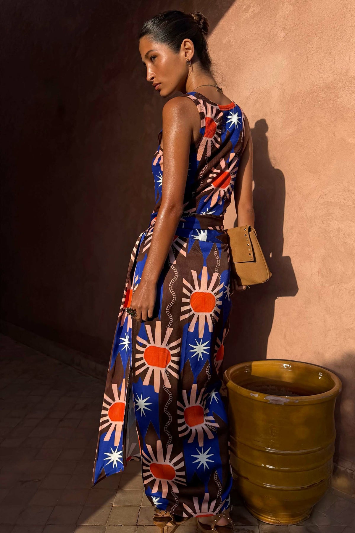 Never Fully Dressed Chocolate & Blue Sun Jaspre Skirt