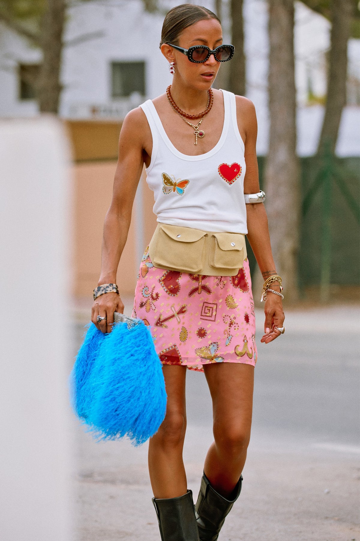Never Fully Dressed Pink Astra Mini Skirt