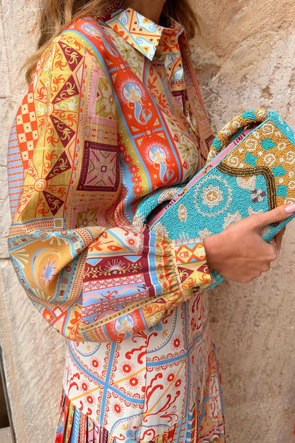 Never Fully Dressed Dolce Vita Marley Patchwork Shirt