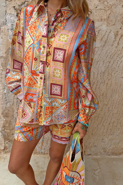 Never Fully Dressed Dolce Vita Ellie Shorts - Patchwork Co-Ord