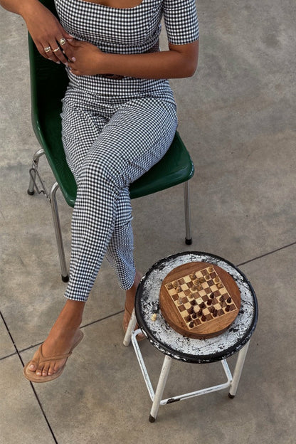 Never Fully Dressed Gingham Trousers Co-ord