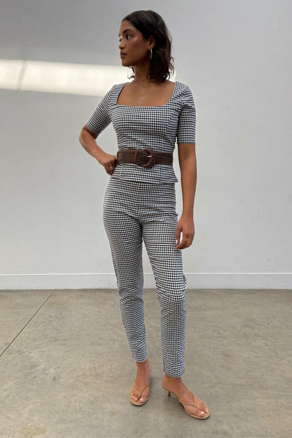 Never Fully Dressed Gingham Trousers Co-ord