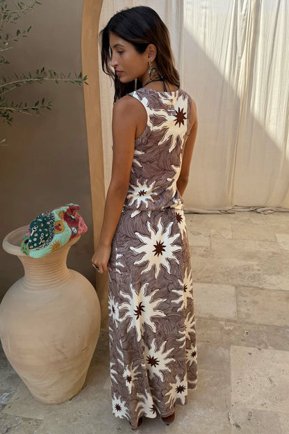 Never Fully Dressed Chocolate Soleil Rib Tank