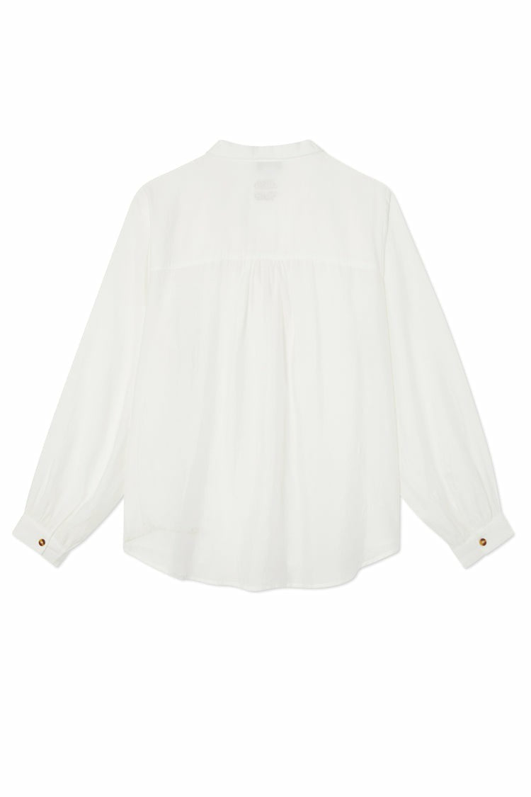 Never Fully Dressed White Miley Oversized Shirt