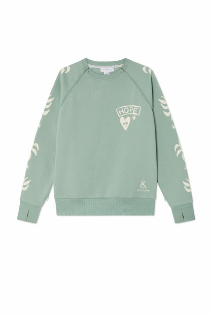 Never Fully Dressed Sage Sundazed Accessible Sweatshirt - NFD x Porto&Bello - Never Fully Dressed