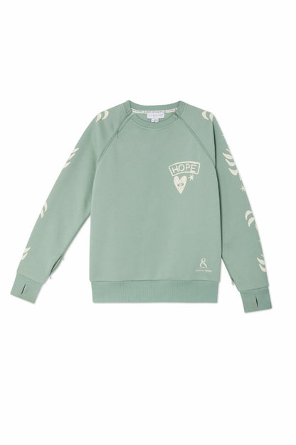 Never Fully Dressed Sage Sundazed Accessible Sweatshirt - NFD x Porto&Bello - Never Fully Dressed