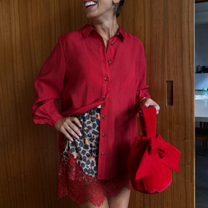 Never Fully Dressed Cherry Red Miley Shirt - Multi-wear