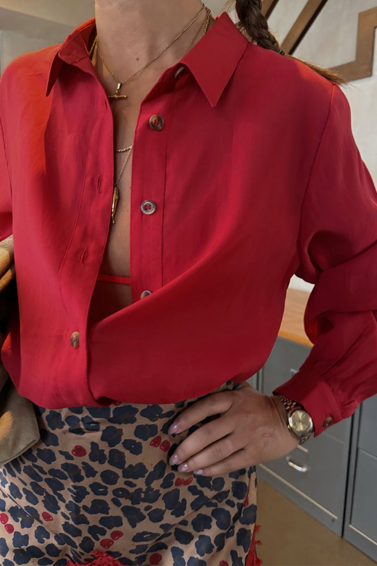 Never Fully Dressed Cherry Red Miley Shirt - Multi-wear