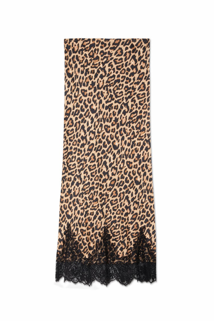 Never Fully Dressed Leopard Midi Maeva Skirt - Never Fully Dressed